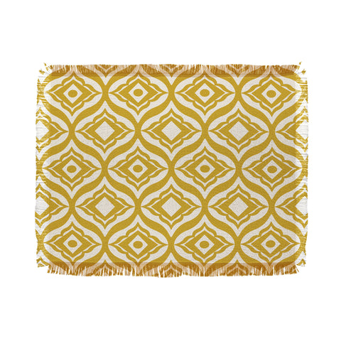 Heather Dutton Trevino Yellow Throw Blanket