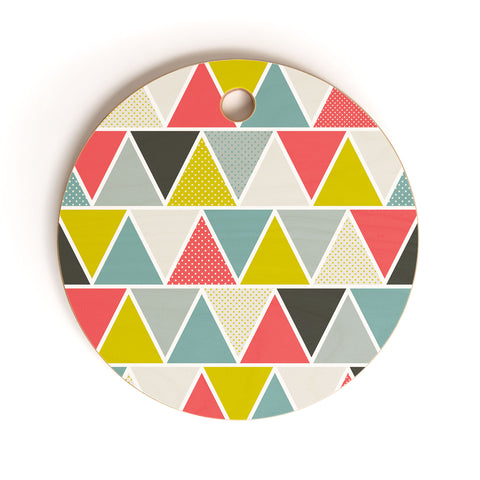 Heather Dutton Triangulum Cutting Board Round