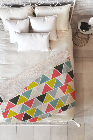 Heather Dutton Triangulum Fleece Throw Blanket