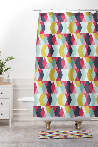 Heather Dutton Tribeca Nightlife Shower Curtain And Mat