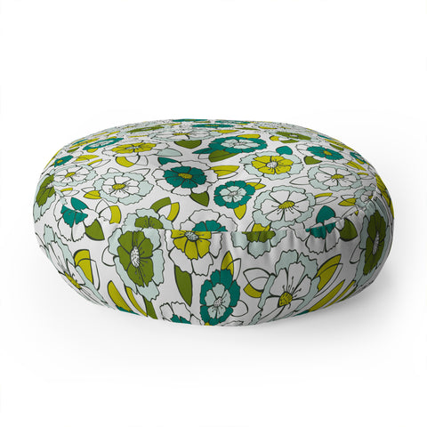 Heather Dutton Tropical Bloom Floor Pillow Round
