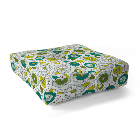 Heather Dutton Tropical Bloom Floor Pillow Square