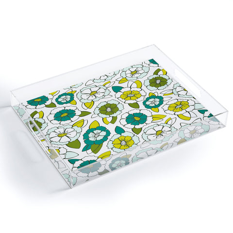 Heather Dutton Tropical Bloom Acrylic Tray
