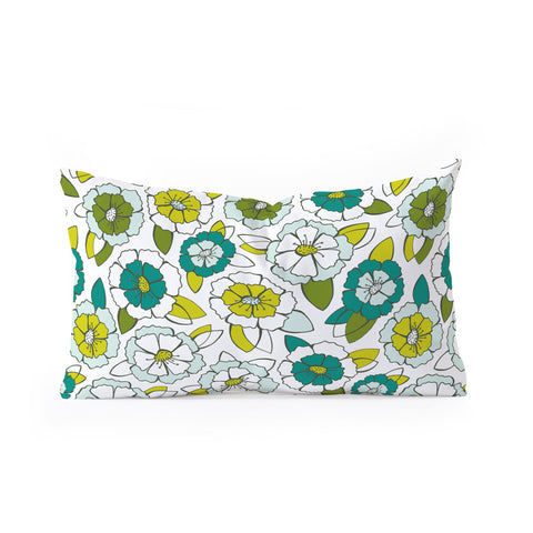Heather Dutton Tropical Bloom Oblong Throw Pillow