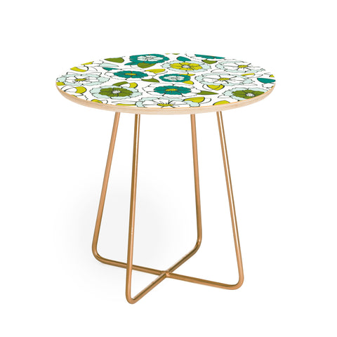 Heather Dutton Tropical Bloom Round Side Table