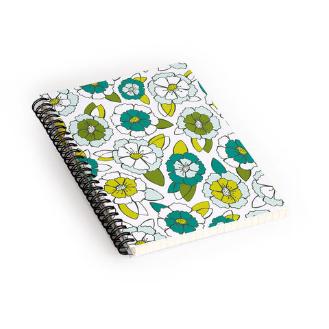 Heather Dutton Tropical Bloom Spiral Notebook