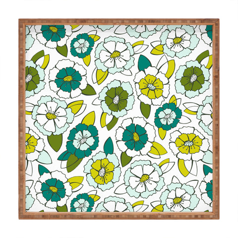 Heather Dutton Tropical Bloom Square Tray