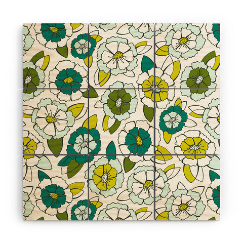 Heather Dutton Tropical Bloom Wood Wall Mural