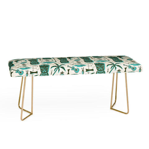 Heather Dutton Tropical Tiki Bench