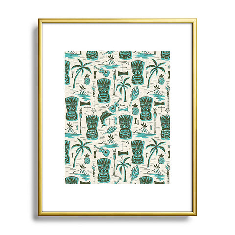 Heather Dutton Tropical Tiki Metal Framed Art Print