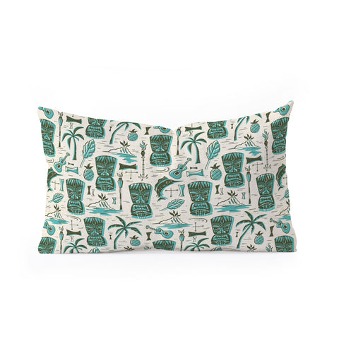 Heather Dutton Tropical Tiki Oblong Throw Pillow