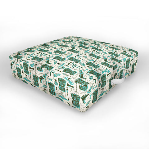 Heather Dutton Tropical Tiki Outdoor Floor Cushion