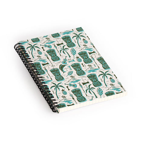 Heather Dutton Tropical Tiki Spiral Notebook