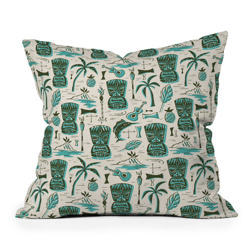 Heather Dutton Tropical Tiki Throw Pillow