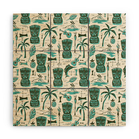 Heather Dutton Tropical Tiki Wood Wall Mural