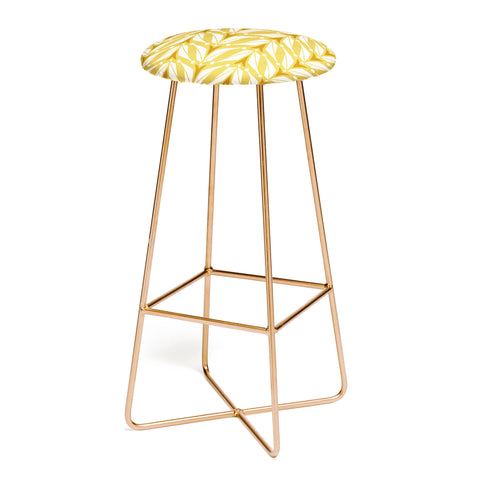 Heather Dutton Tulipa Goldenrod Bar Stool
