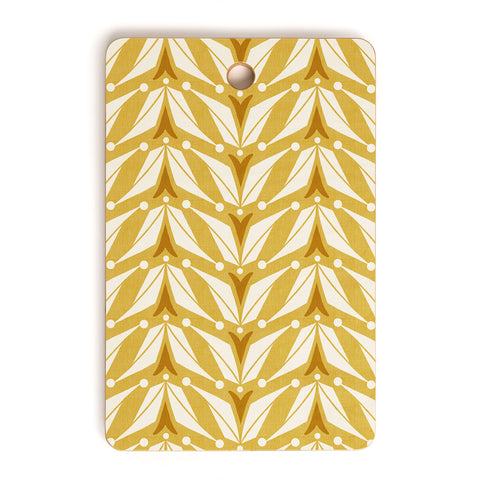 Heather Dutton Tulipa Goldenrod Cutting Board Rectangle