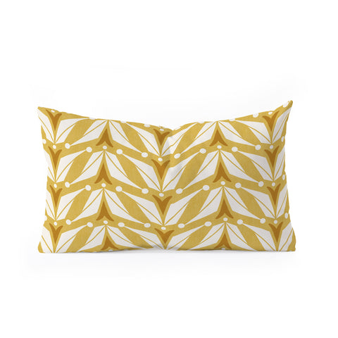 Heather Dutton Tulipa Goldenrod Oblong Throw Pillow