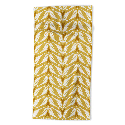 Heather Dutton Tulipa Goldenrod Beach Towel