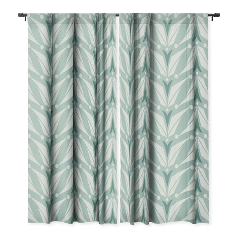 Heather Dutton Tulipa Mist Blackout Window Curtain