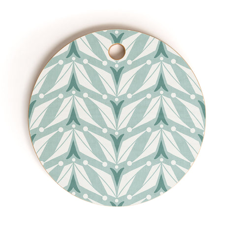 Heather Dutton Tulipa Mist Cutting Board Round