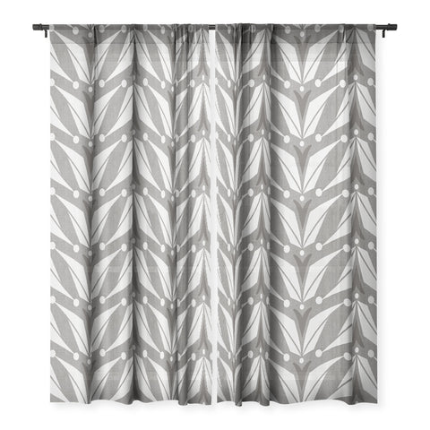 Heather Dutton Tulipa Smoke Sheer Window Curtain