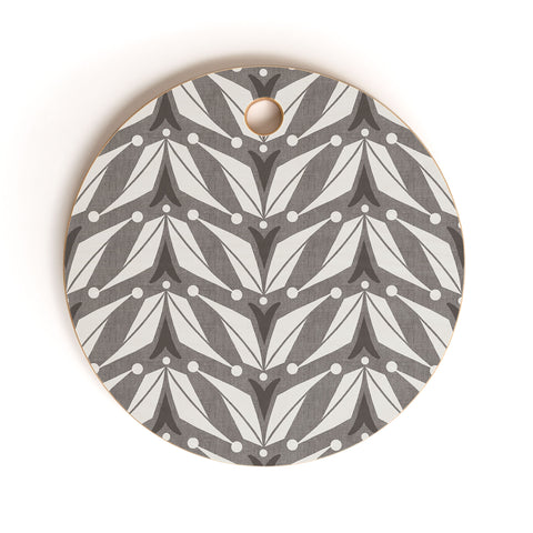 Heather Dutton Tulipa Smoke Cutting Board Round
