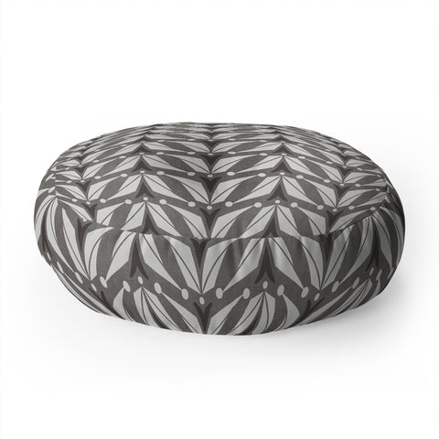 Heather Dutton Tulipa Smoke Floor Pillow Round