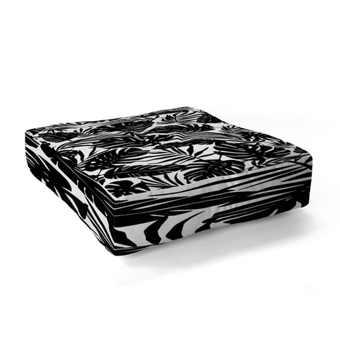 Heather Dutton Urban Jungle White Floor Pillow Square