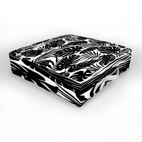 Heather Dutton Urban Jungle White Outdoor Floor Cushion
