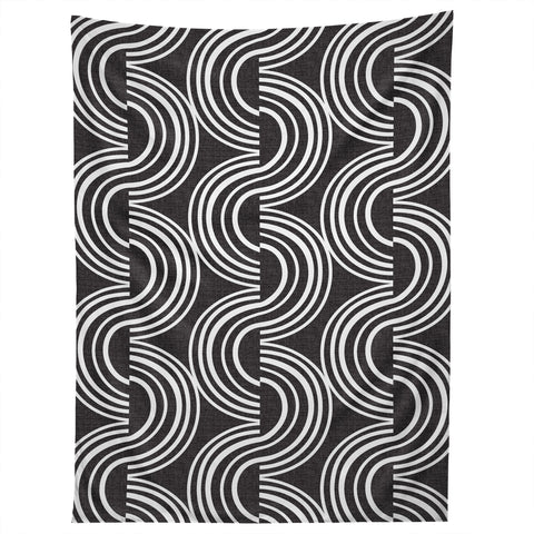 Heather Dutton Wander Black and White Tapestry