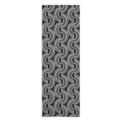 Heather Dutton Wander Black and White Yoga Towel