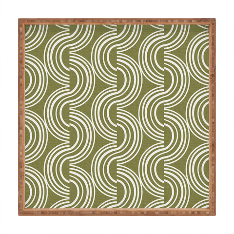 Heather Dutton Wander Olive Square Tray