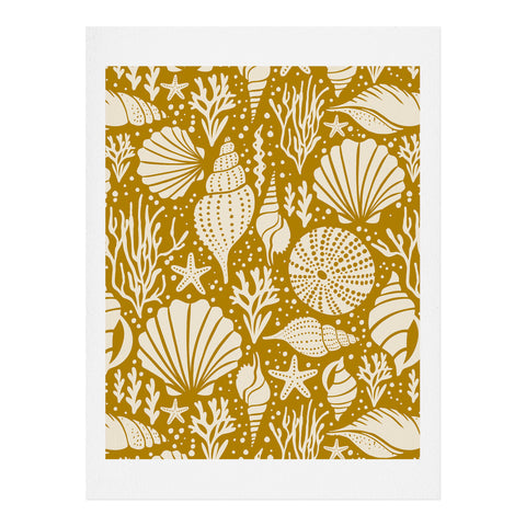 Heather Dutton Washed Ashore Gold Ivory Art Print