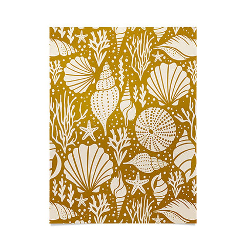 Heather Dutton Washed Ashore Gold Ivory Poster