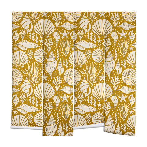 Heather Dutton Washed Ashore Gold Ivory Wall Mural