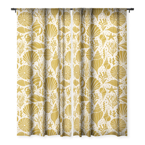 Heather Dutton Washed Ashore Ivory Gold Sheer Non Repeat