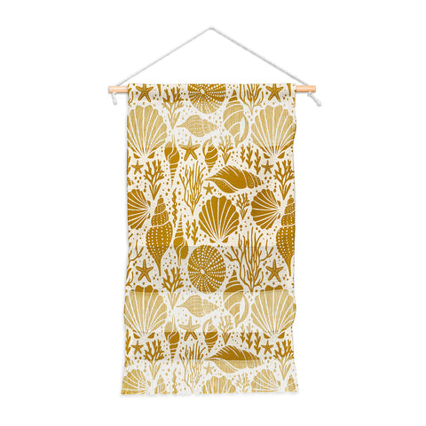 Heather Dutton Washed Ashore Ivory Gold Wall Hanging Portrait