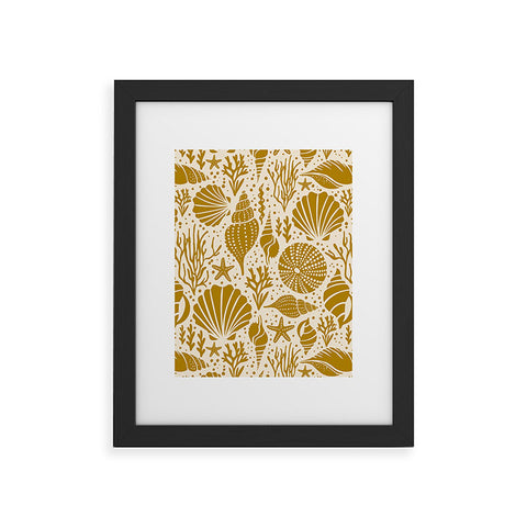 Heather Dutton Washed Ashore Ivory Gold Framed Art Print