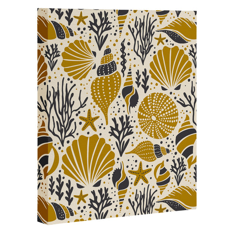 Heather Dutton Washed Ashore Ivory Multi Art Canvas