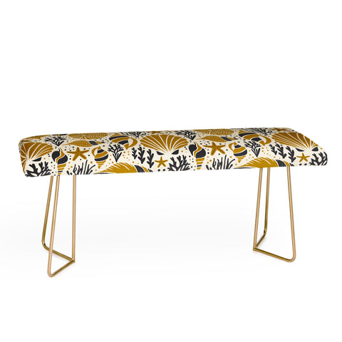 Heather Dutton Washed Ashore Ivory Multi Bench