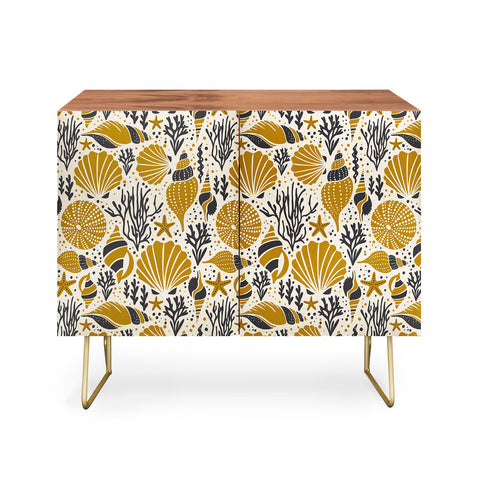 Heather Dutton Washed Ashore Ivory Multi Credenza