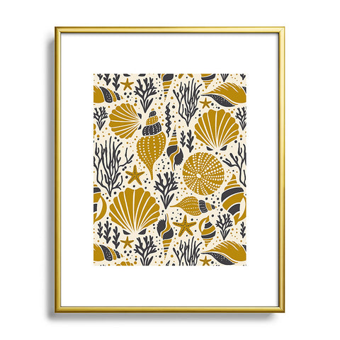 Heather Dutton Washed Ashore Ivory Multi Metal Framed Art Print