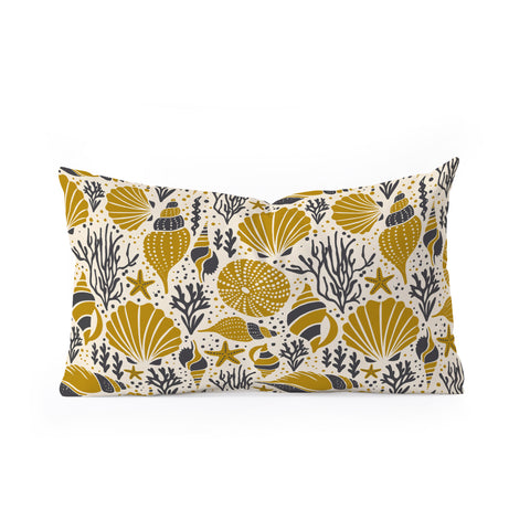 Heather Dutton Washed Ashore Ivory Multi Oblong Throw Pillow