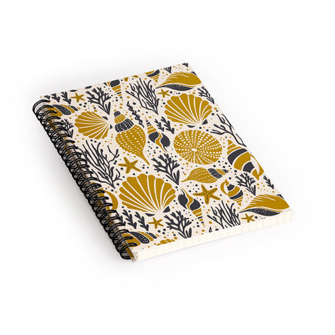 Heather Dutton Washed Ashore Ivory Multi Spiral Notebook