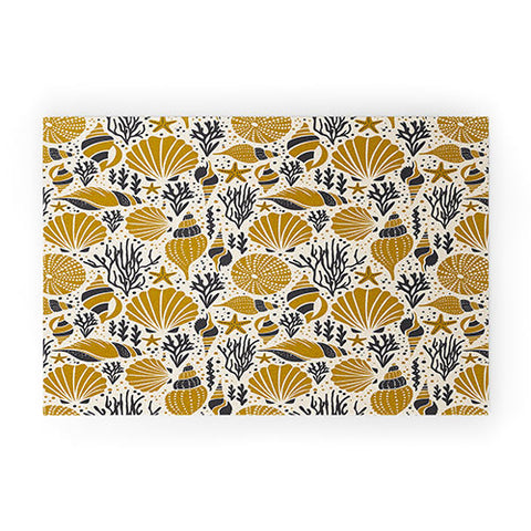 Heather Dutton Washed Ashore Ivory Multi Welcome Mat