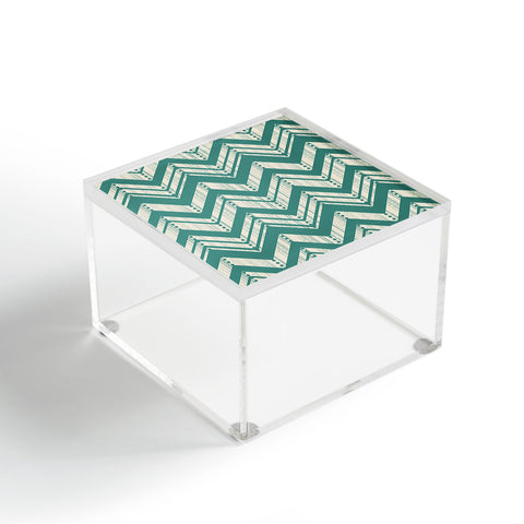 Heather Dutton Weathered Chevron Acrylic Box