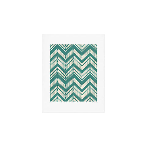 Heather Dutton Weathered Chevron Art Print