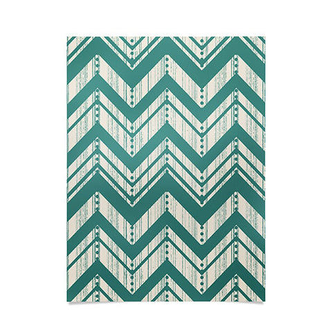 Heather Dutton Weathered Chevron Poster