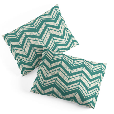 Heather Dutton Weathered Chevron Pillow Shams